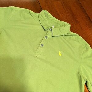 STIO Mens Large Otto Dri Release Polo Green Short Sleeve Performance Outdoor